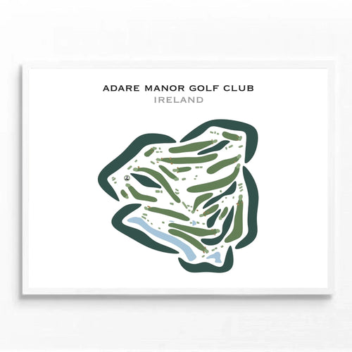 Adare Manor Golf Club, Adare Village, Ireland - Printed Golf Courses