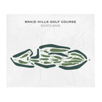Braid Hills Golf Course, Scotland - Printed Golf Courses