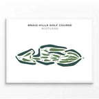 Braid Hills Golf Course, Scotland - Printed Golf Courses