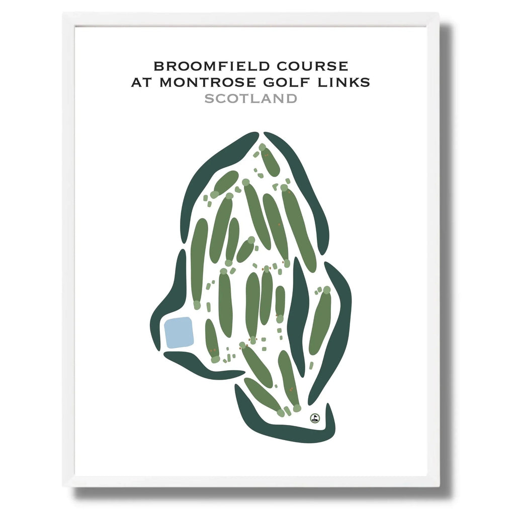Broomfield Course at Montrose Golf Links, Scotland, UK - Printed Golf Courses