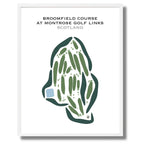 Broomfield Course at Montrose Golf Links, Scotland, UK - Printed Golf Courses