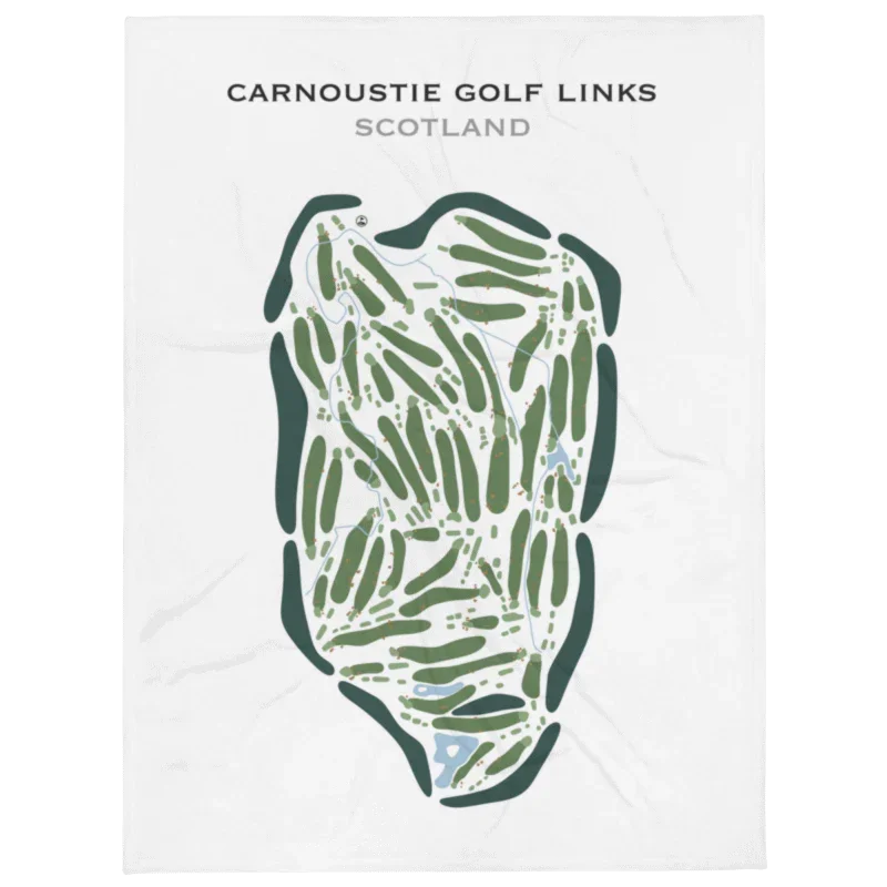 Carnoustie Golf Links, Scotland - Printed Golf Courses