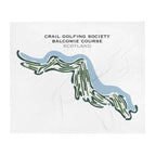 Crail Golfing Society Balcomie Course, Scotland - Printed Golf Courses - Golf Course Prints