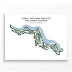 Crail Golfing Society Balcomie Course, Scotland - Printed Golf Courses - Golf Course Prints