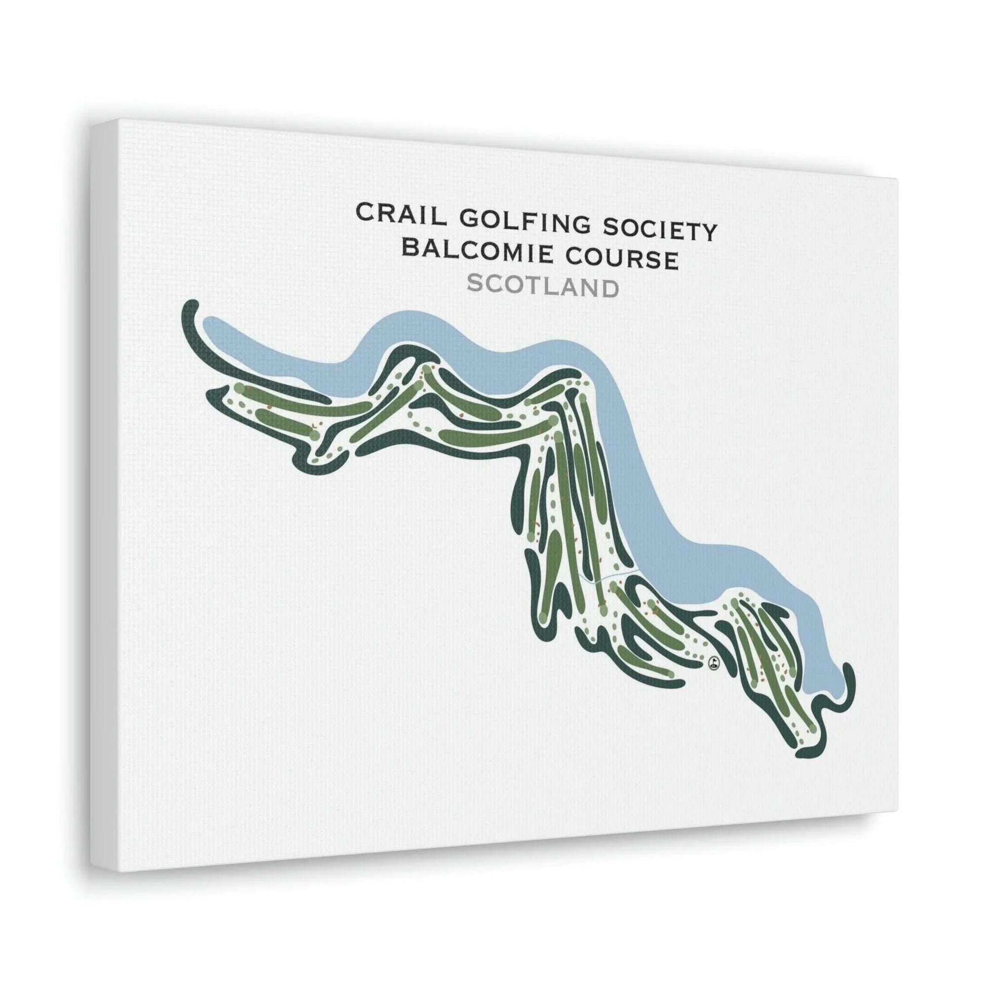 Crail Golfing Society Balcomie Course, Scotland - Printed Golf Courses - Golf Course Prints