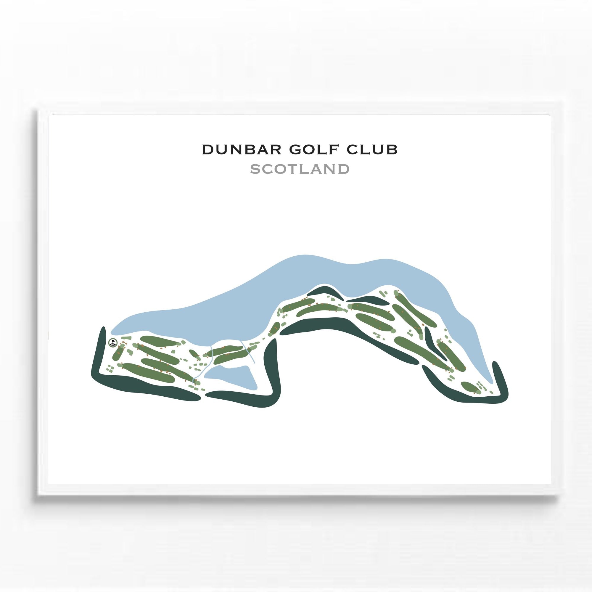 Dunbar Golf Club, Scotland - Printed Golf Courses