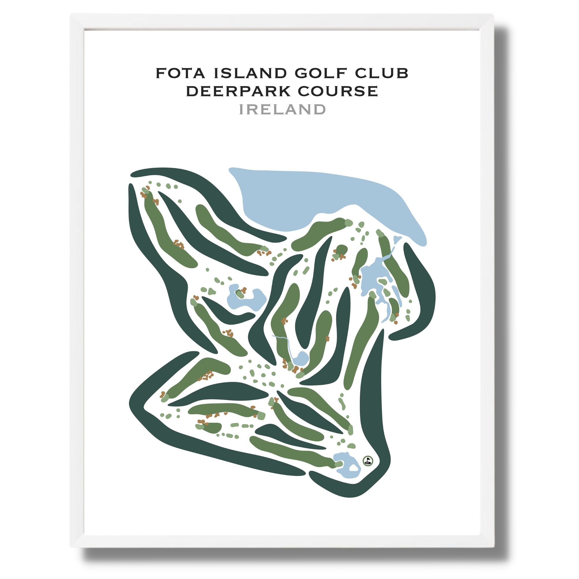 Fota Island Golf Club - Deerpark Course, Ireland - Printed Golf Courses
