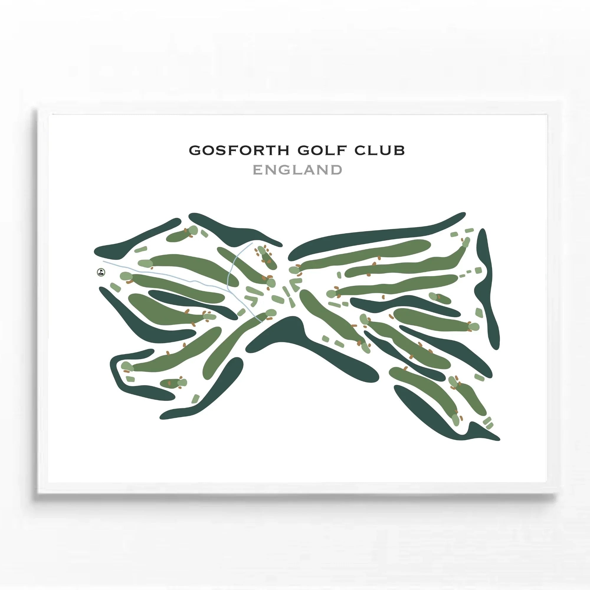 Gosforth Golf Club, England - Printed Golf Course