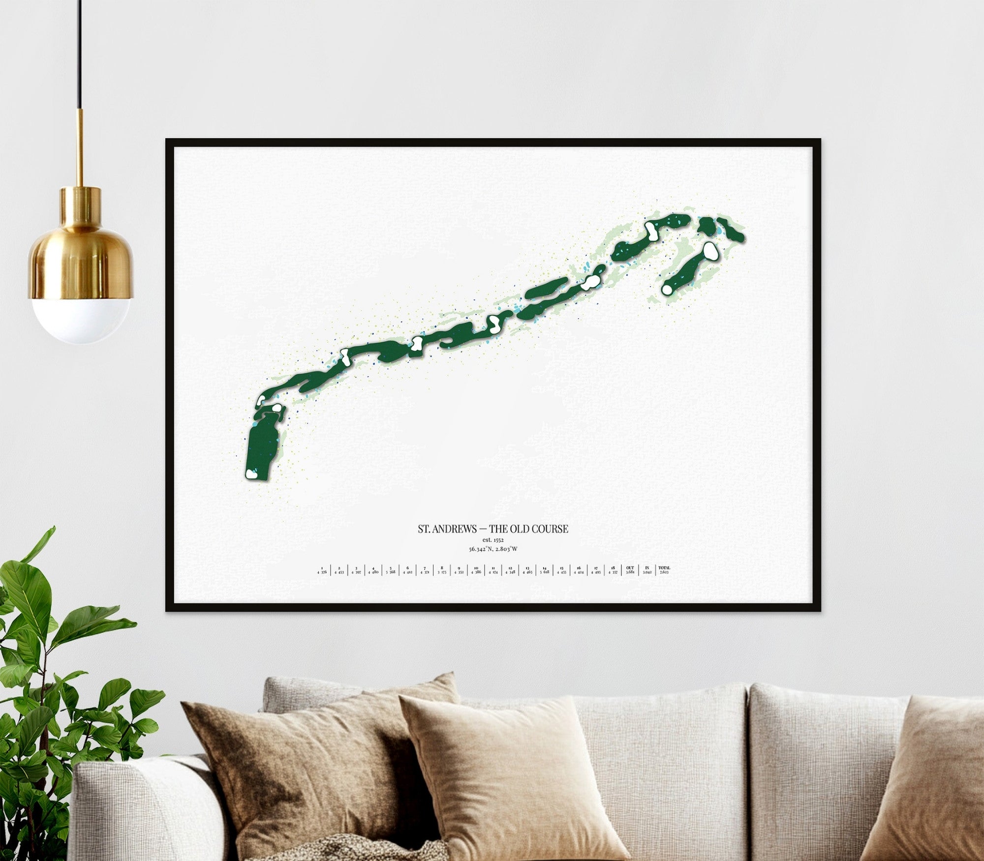 Custom Golf Course Map Design