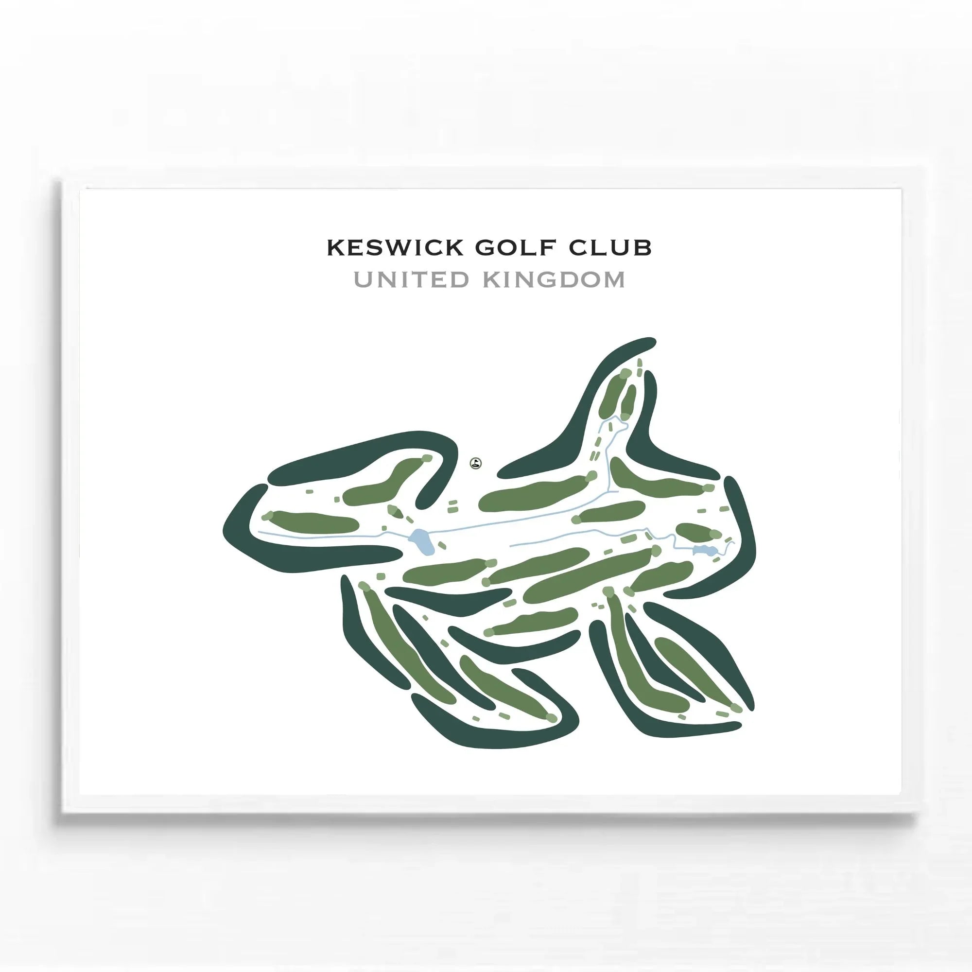 Keswick Golf Club, United Kingdom - Printed Golf Courses
