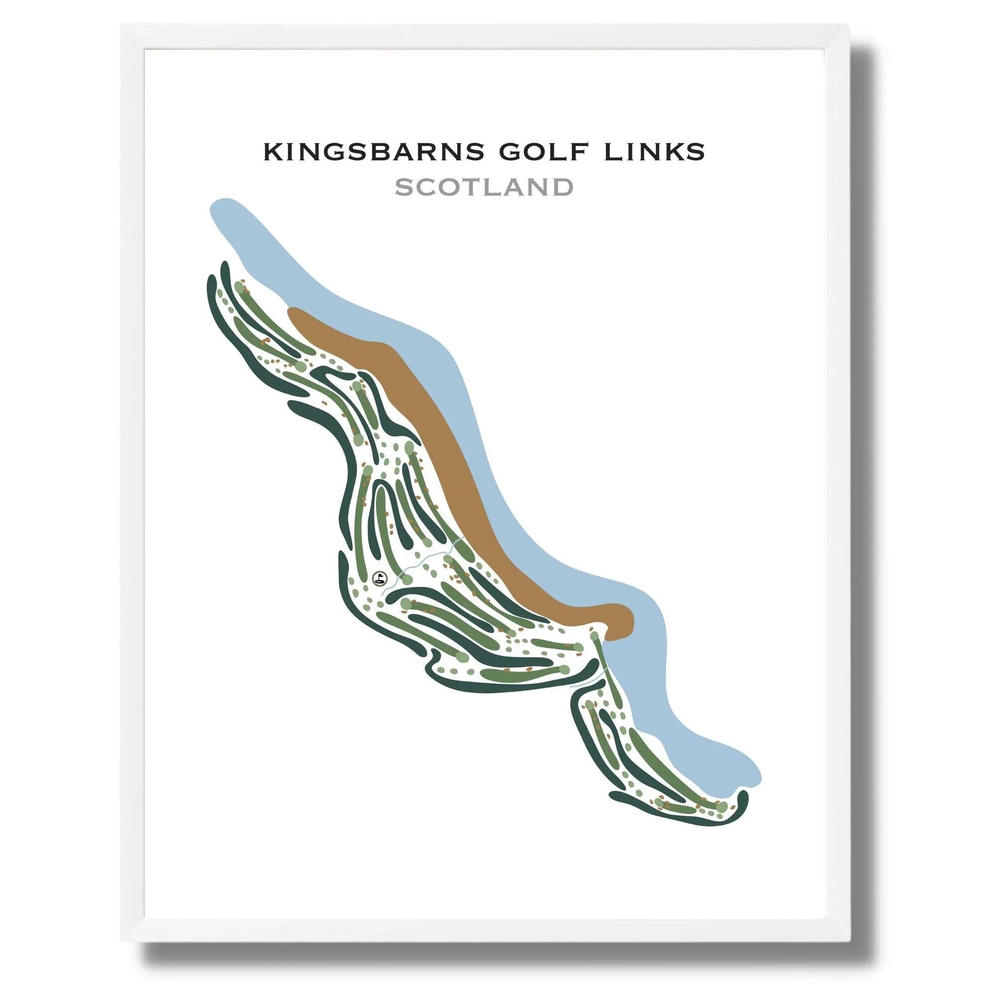 Kingsbarns Golf Links, Scotland - Printed Golf Courses - Golf Course Prints