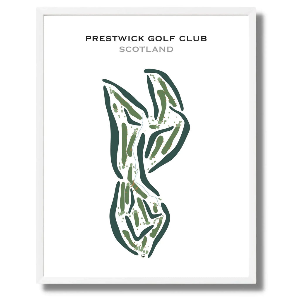 Prestwick Golf Club, Scotland - Printed Golf Courses