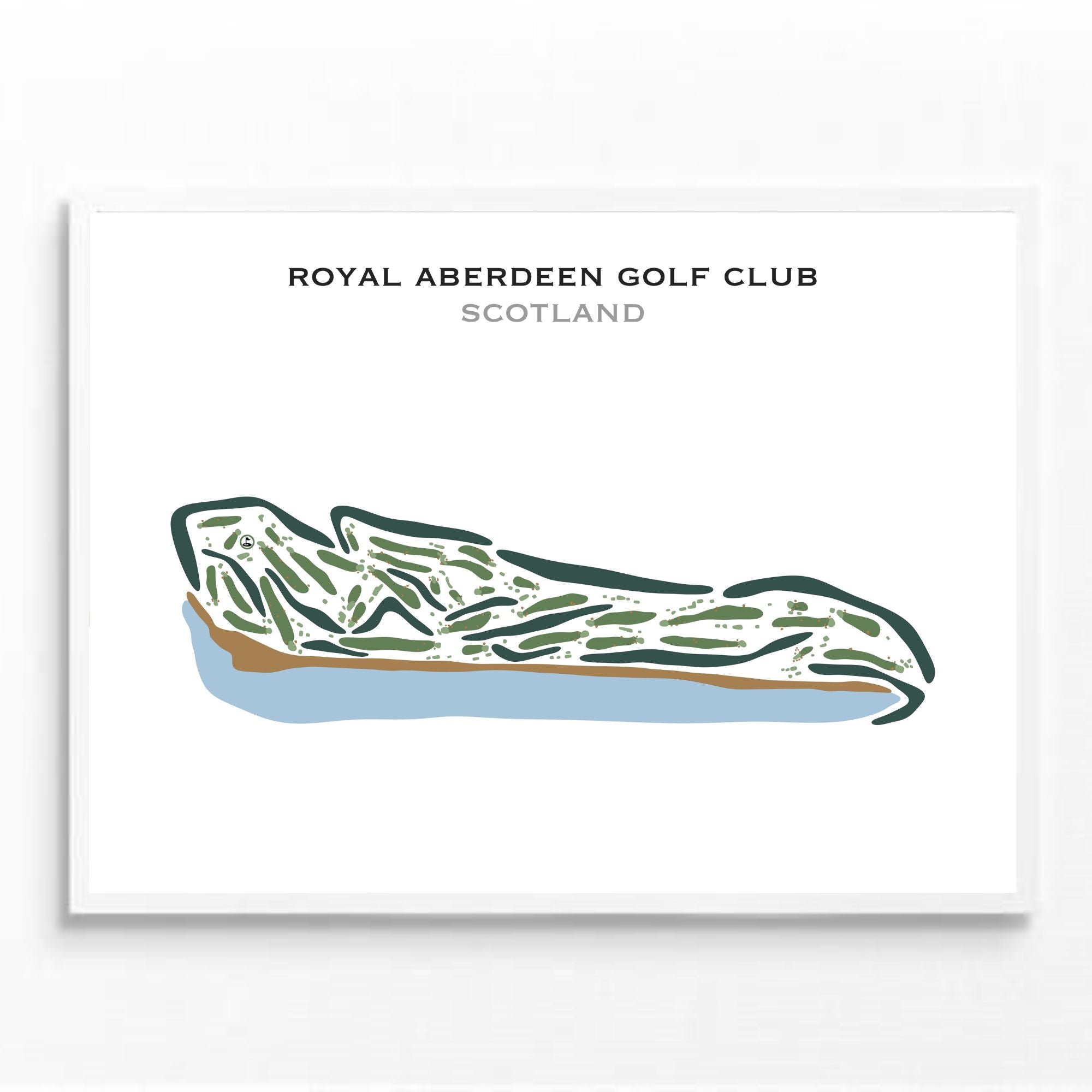 Royal Aberdeen Golf Club, Scotland - Printed Golf Courses