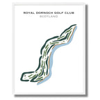 Royal Dornoch Golf Club, Dornoch Scotland - Printed Golf Courses - Golf Course Prints