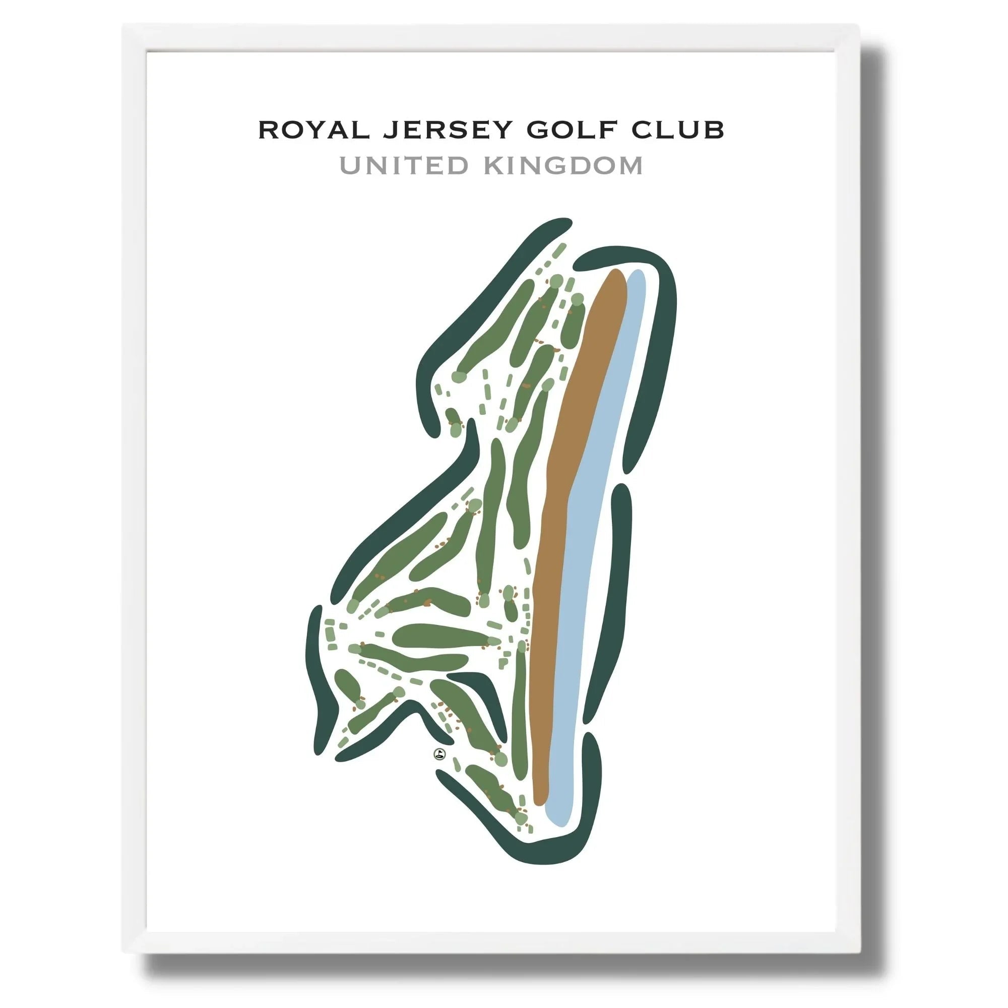 Royal Jersey Golf Club, United Kingdom - Printed Golf Courses