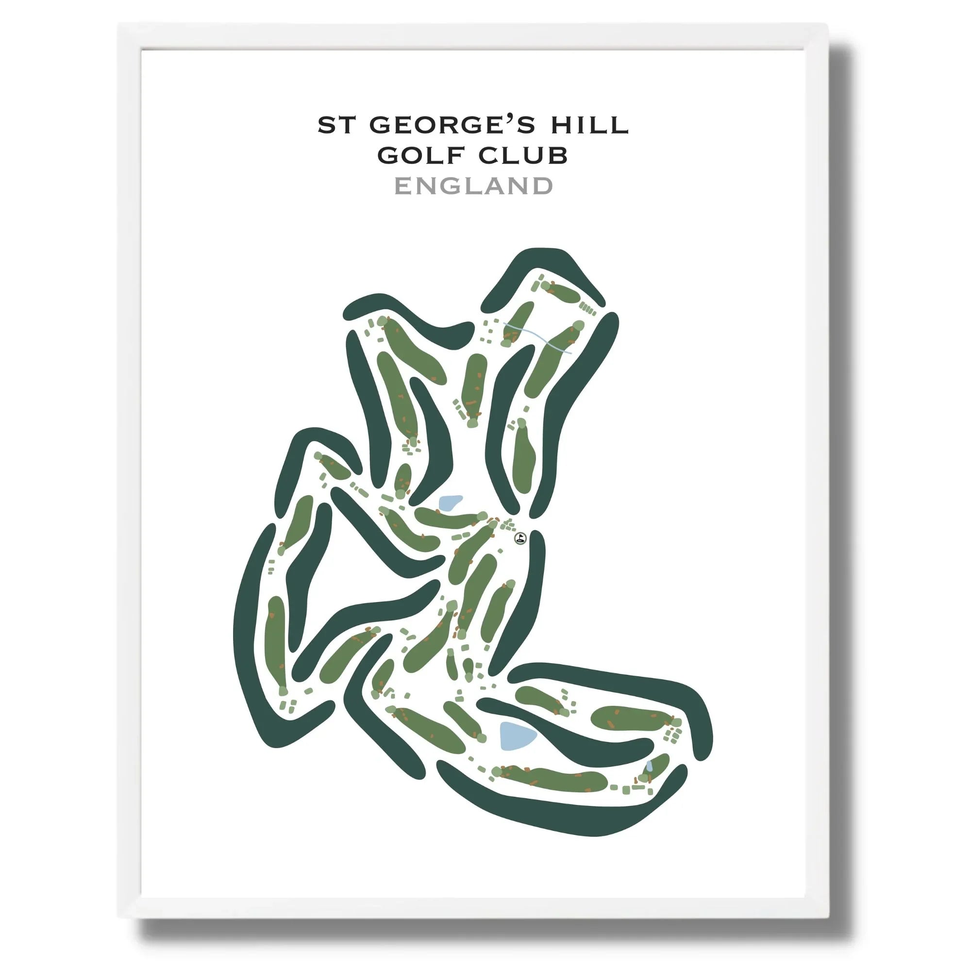 St George's Hill Golf Club, England - Printed Golf Courses