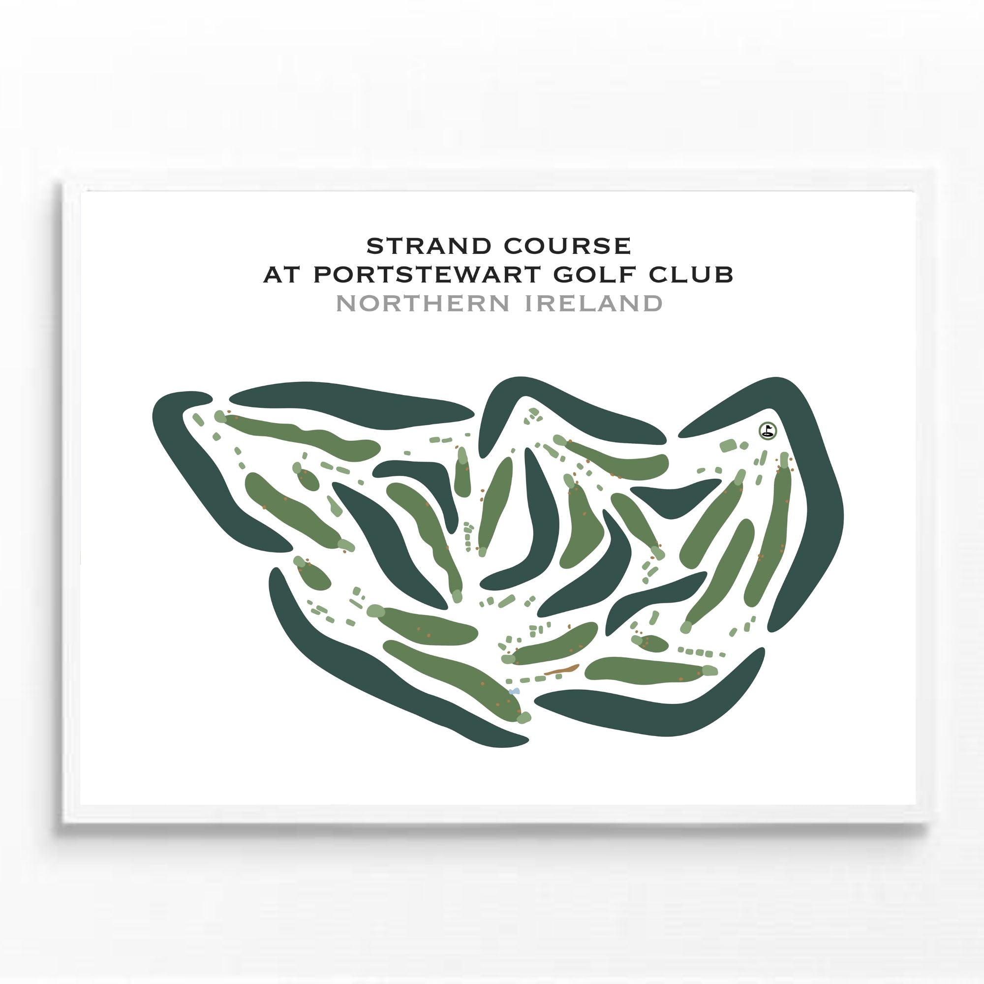 Strand Course at Portstewart Golf Club, Northern Ireland - Printed Golf Courses