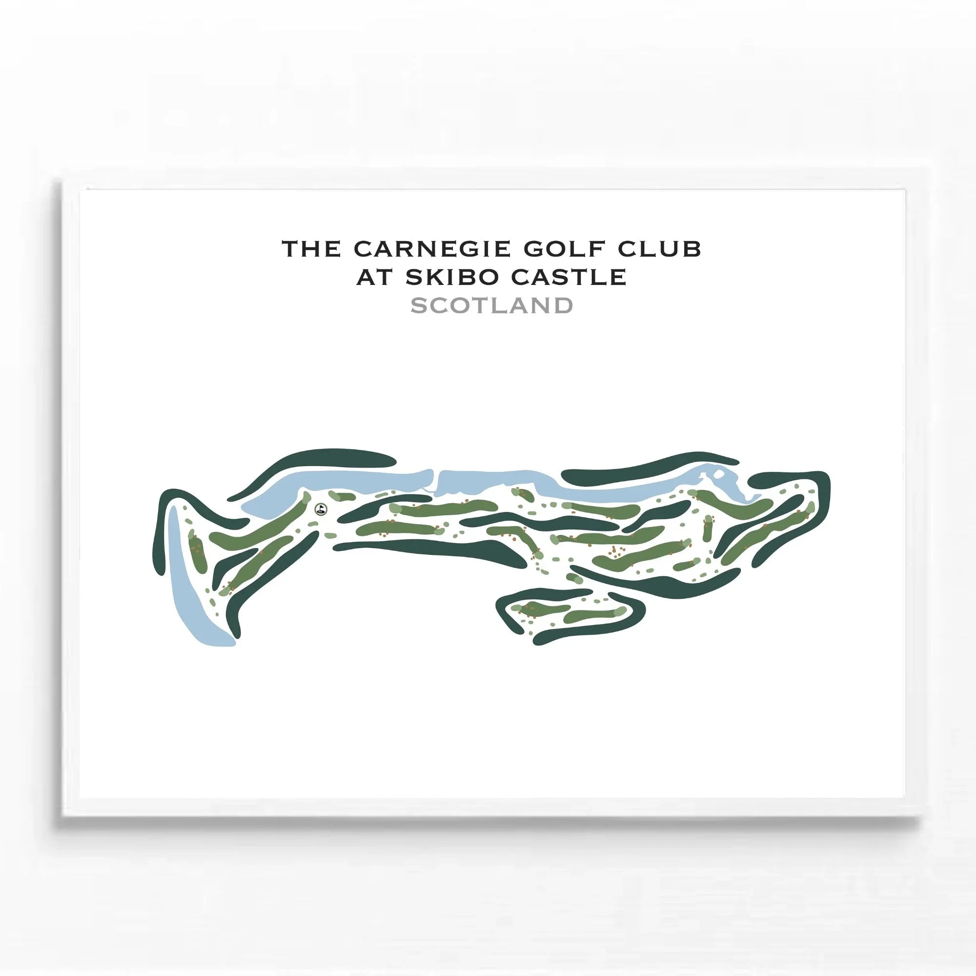 The Carnegie Golf Club at Skibo Castle, Scotland - Printed Golf Course