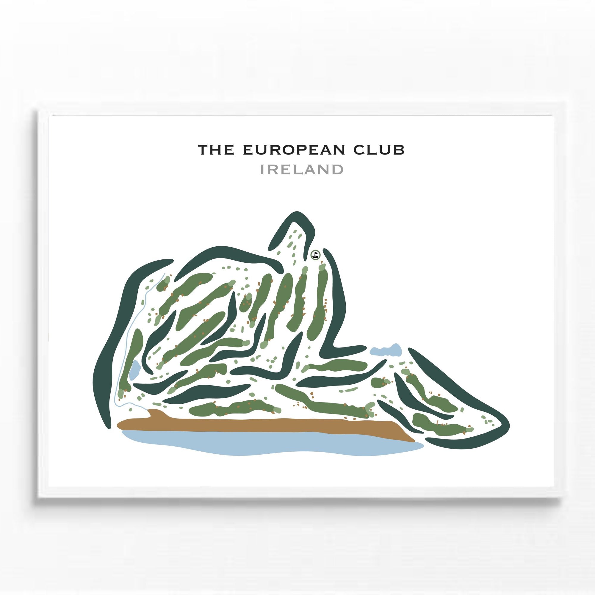 The European Club, Ireland - Printed Golf Courses