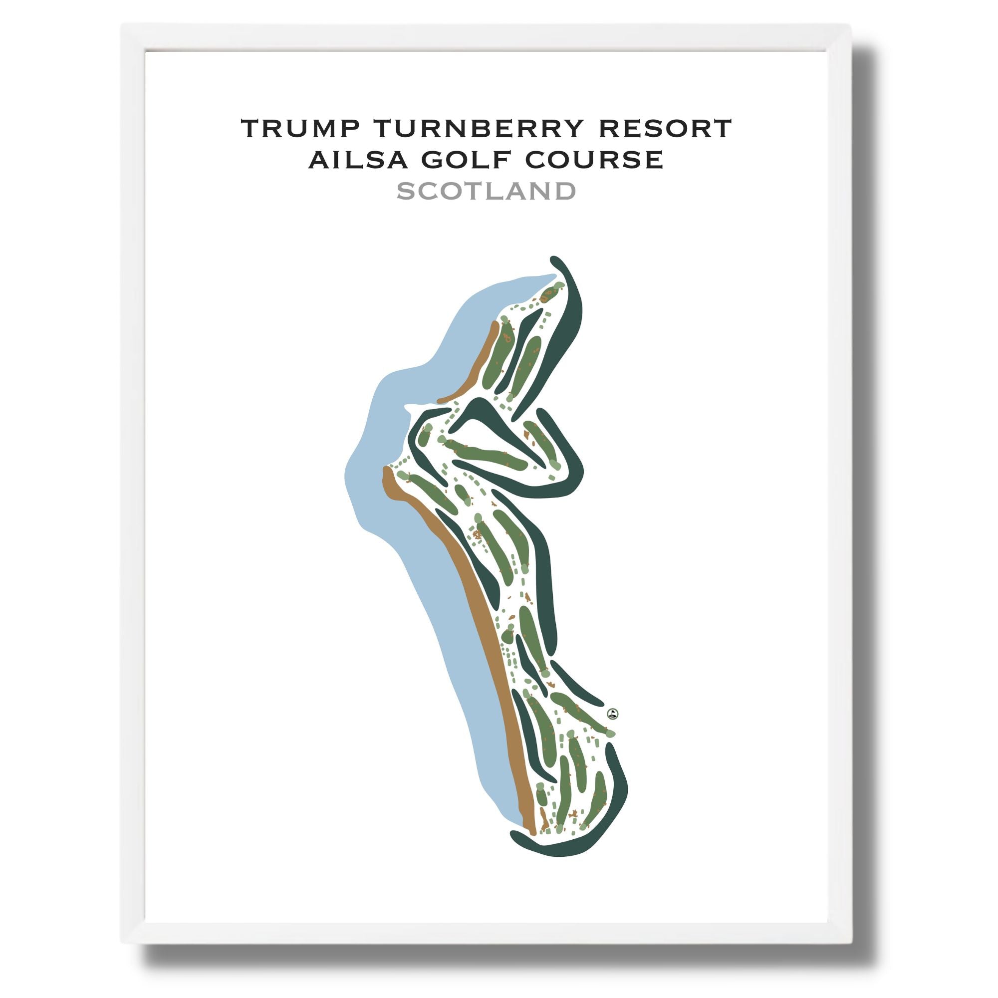 Trump Turnberry Ailsa Golf Course, Scotland - Printed Golf Courses