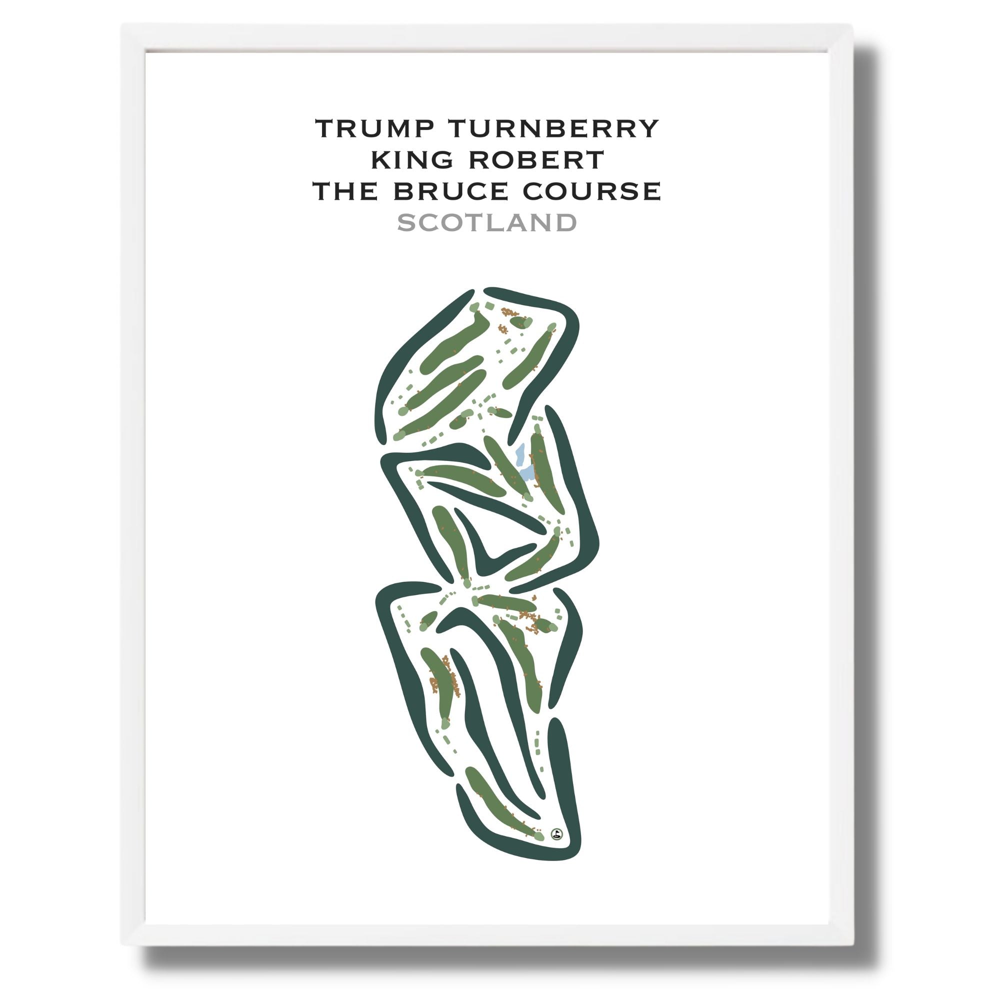 Trump Turnberry, King Robert The Bruce Golf Course, Scotland - Printed Golf Courses