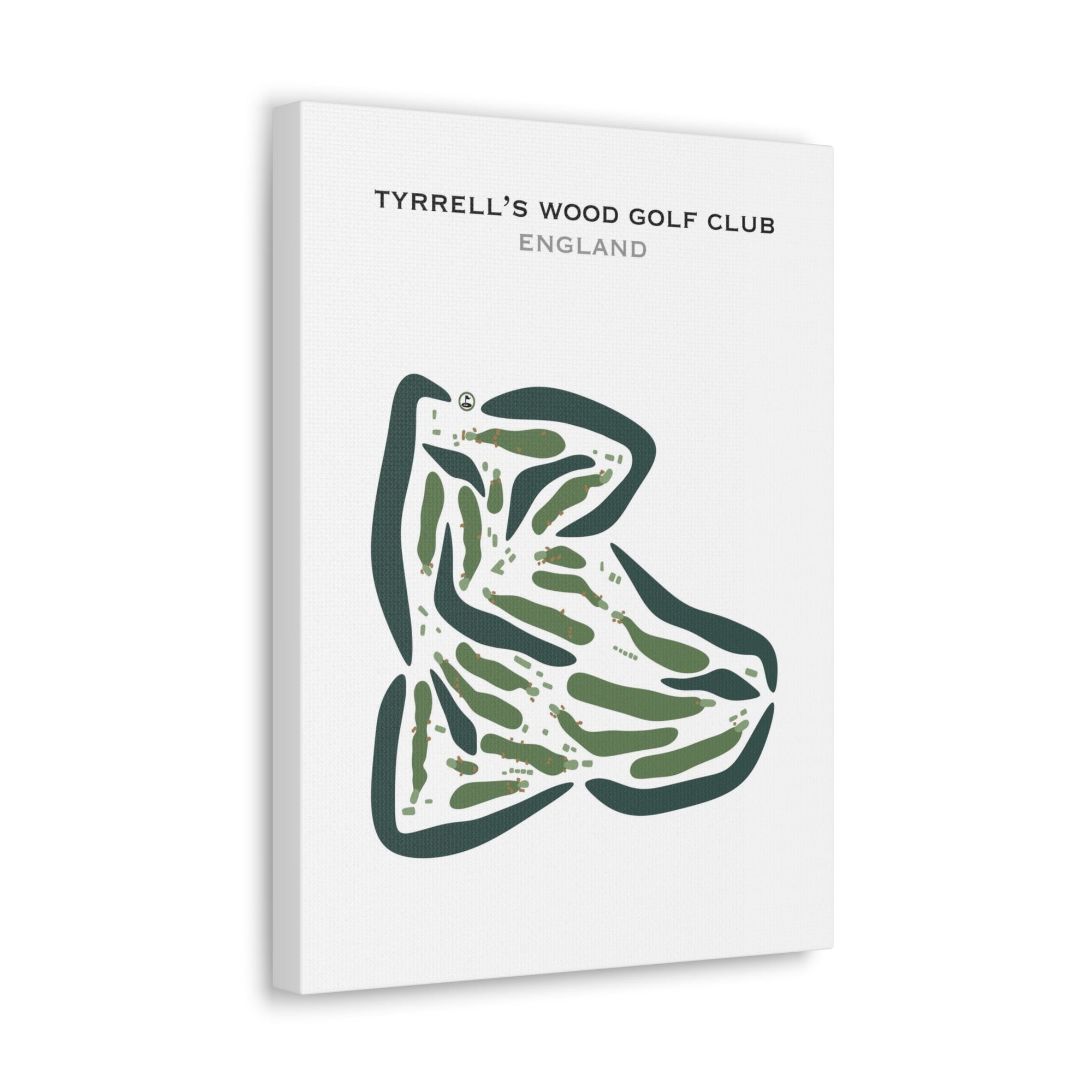Tyrrell's Wood Golf Club, England - Printed Golf Courses