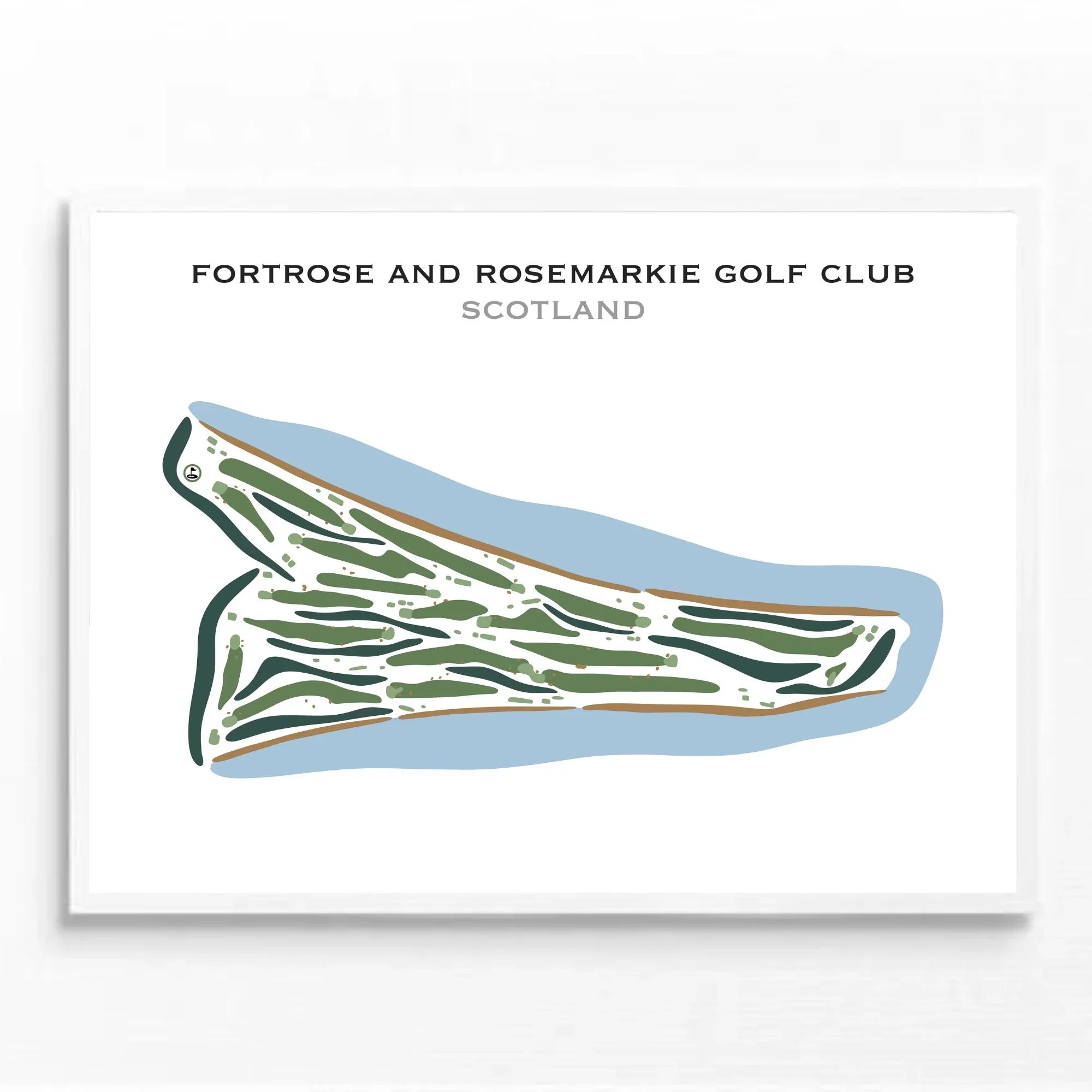 Fortrose & Rosemarkie Golf Club, Scotland - Printed Golf Courses