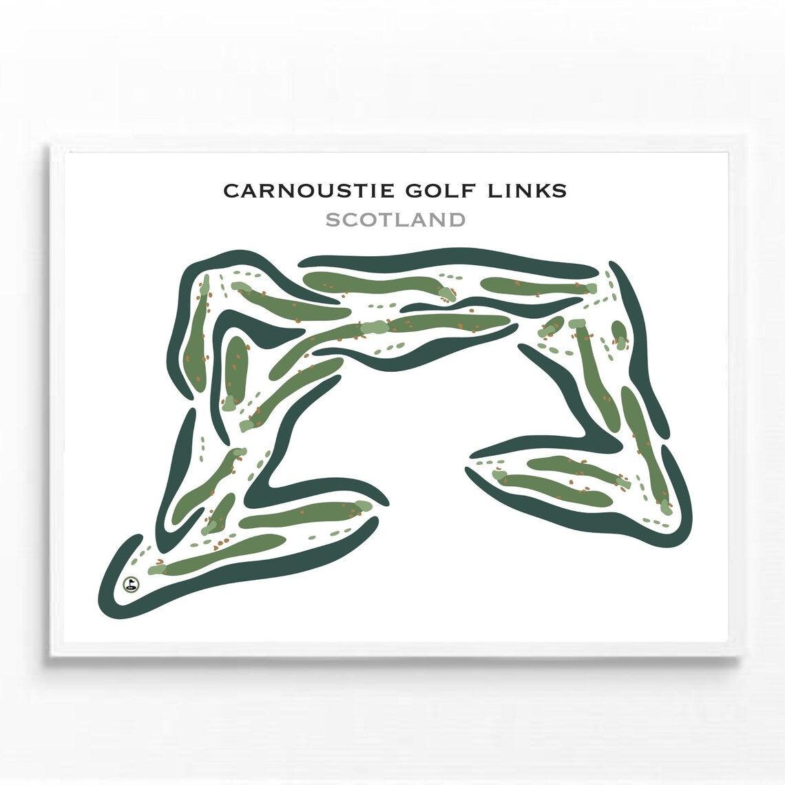 Carnoustie Golf Links, Scotland - Printed Golf Courses - Golf Course Prints