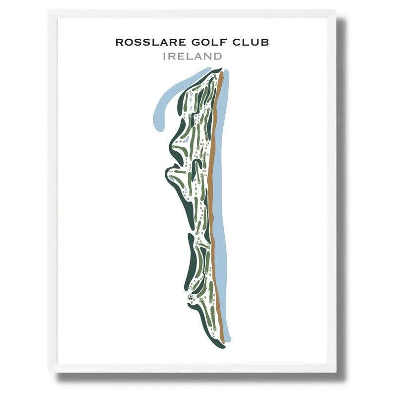 Rosslare Golf Club, Ireland - Printed Golf Courses - Golf Course Prints
