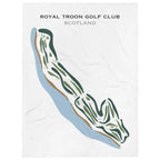 Royal Troon Golf Club, Scotland - Printed Golf Courses - Golf Course Prints
